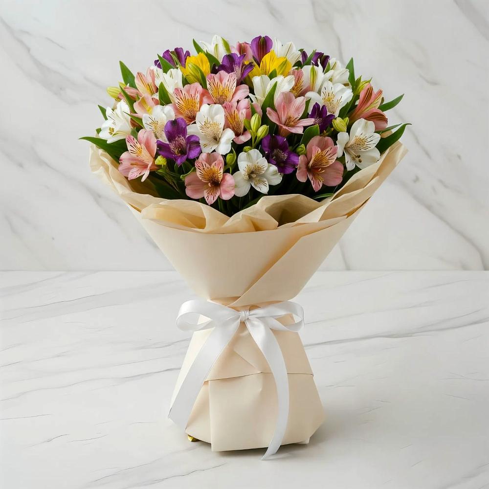 Букет цветов из: Альстромерии в Ялге