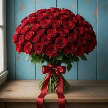 Букет Красные розы Блэк Меджик в Ялге