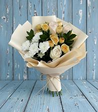 Букет цветов из:  Розы и Хризантемы в Ялге