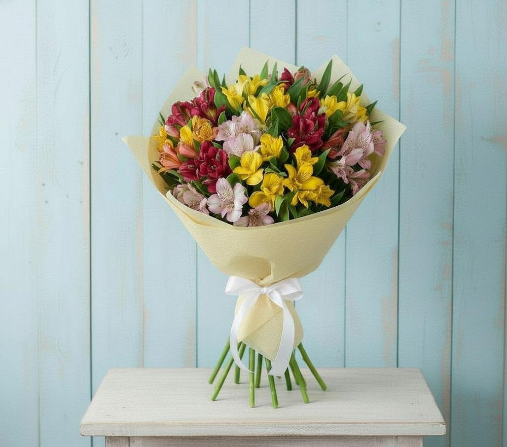 Букет цветов из: Альстромерии в Ялге