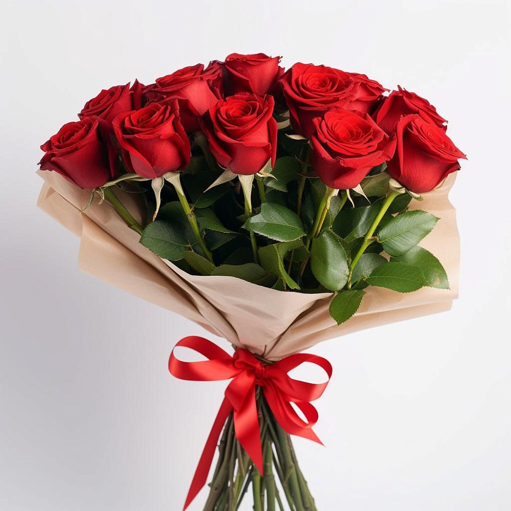 Букет 11 Красных роз Эдлесс Лав в Ялге