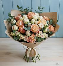 Букет цветов из:  Альстромерии и Розы #REPLACE_PRED# Ялге
